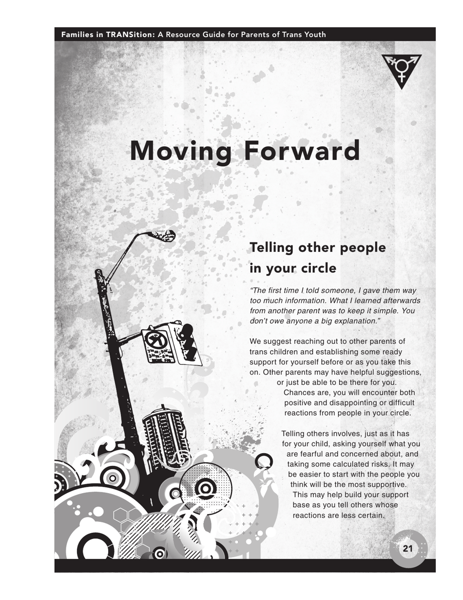 Families in Transition: a Resource Guide for Parents of Trans Youth - Central Toronto Youth Services, Page 23