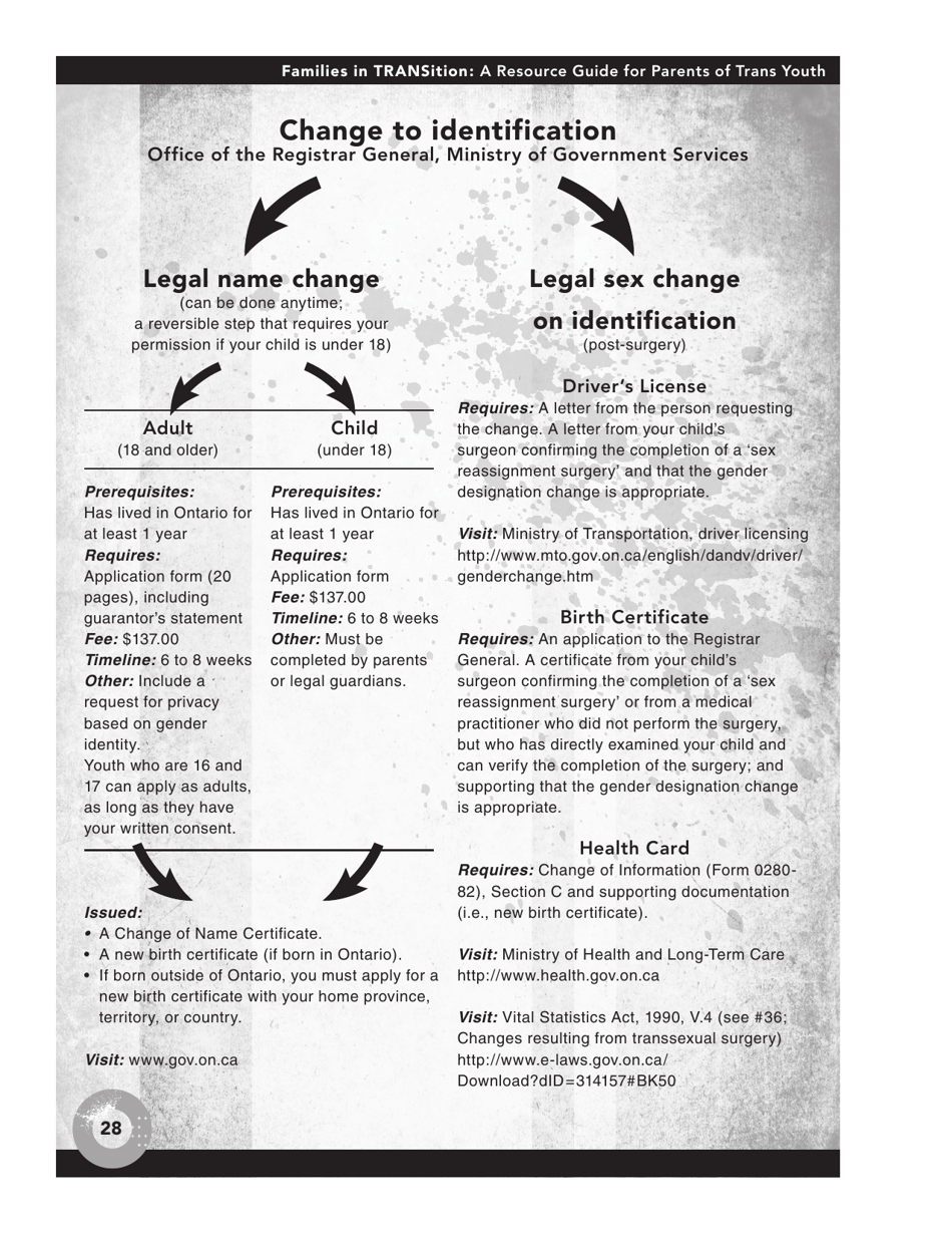 Families in Transition: a Resource Guide for Parents of Trans Youth - Central Toronto Youth Services, Page 30