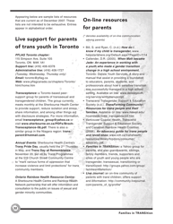 Families in Transition: a Resource Guide for Parents of Trans Youth - Central Toronto Youth Services, Page 34