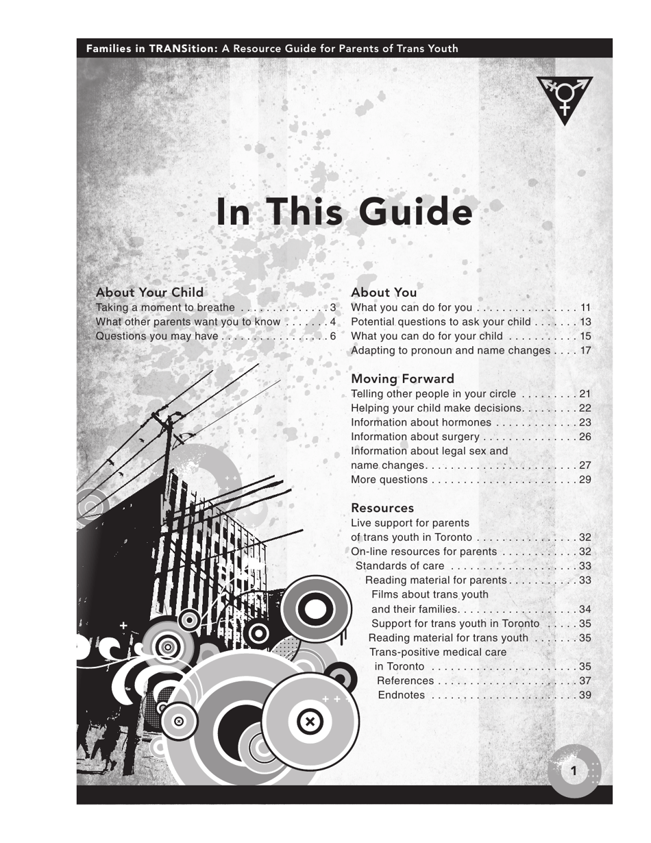 Families in Transition: a Resource Guide for Parents of Trans Youth - Central Toronto Youth Services, Page 3
