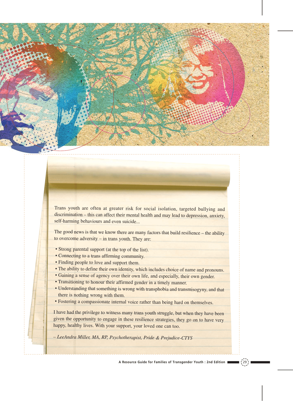 Families in Transition: a Resource Guide for Parents of Trans Youth - Central Toronto Youth Services, Page 31