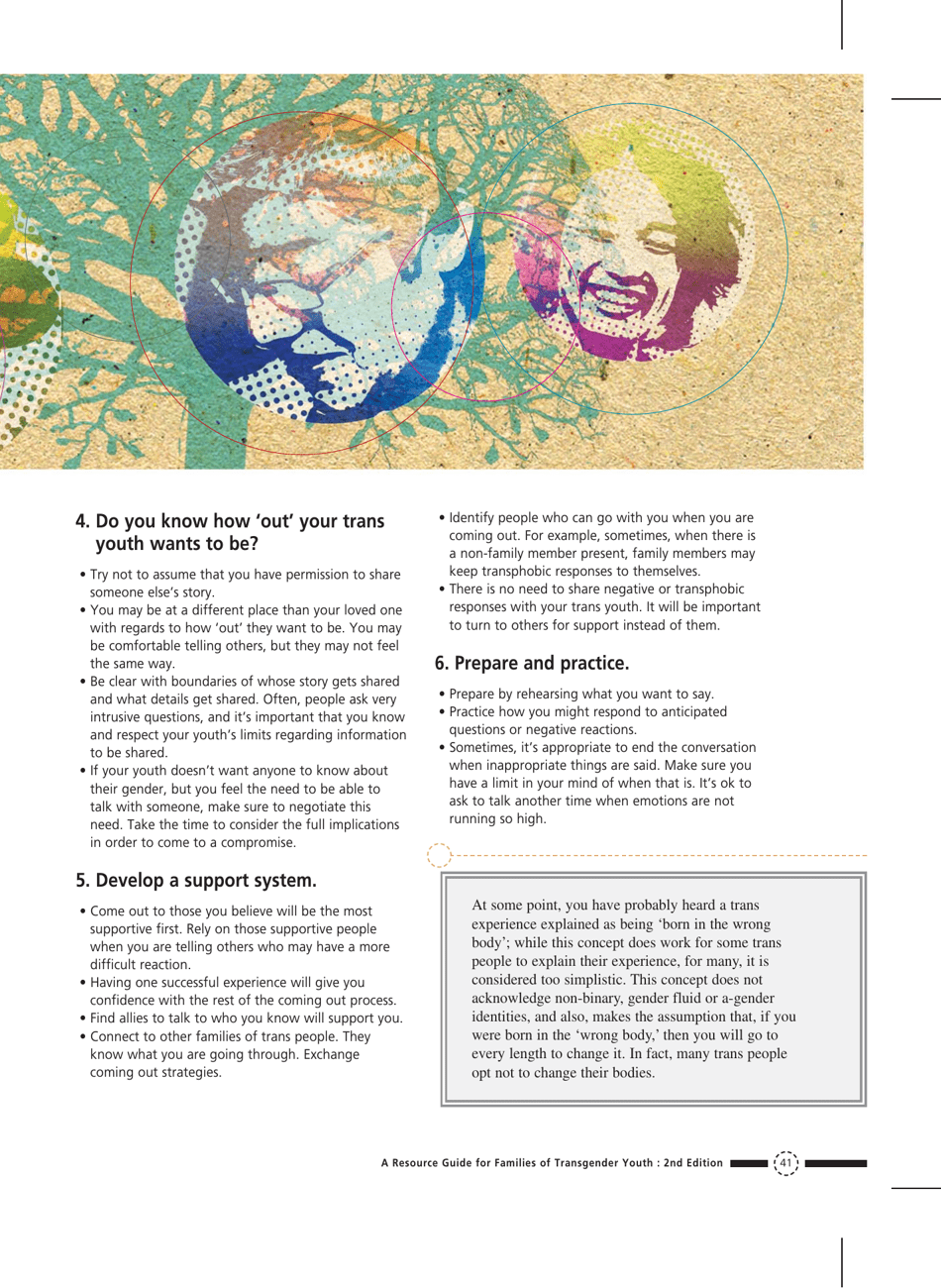 Families in Transition: a Resource Guide for Parents of Trans Youth - Central Toronto Youth Services, Page 43