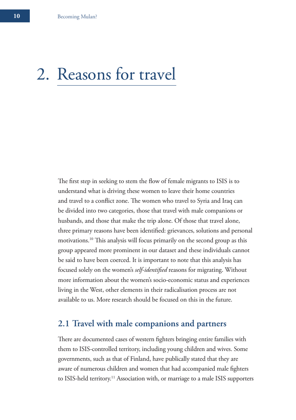 Becoming Mulan? Female Western Migrants to Isis - Carolyn Hoyle, Alexandra Bradford, Ross Frenett - Institute for Strategic Dialogue, Page 10