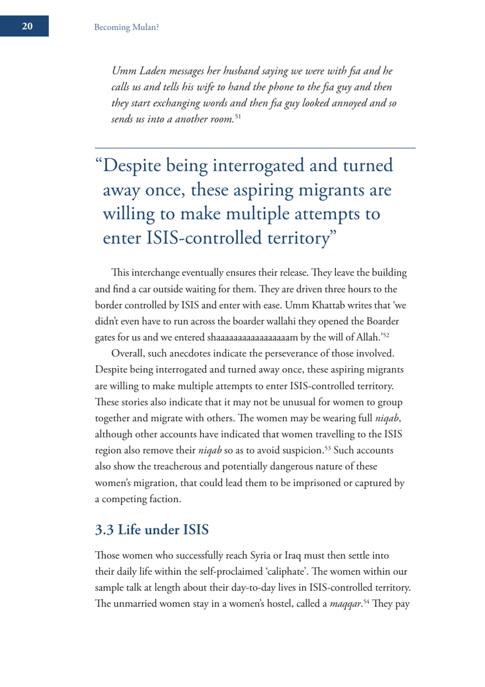 Becoming Mulan? Female Western Migrants to Isis - Carolyn Hoyle, Alexandra Bradford, Ross Frenett - Institute for Strategic Dialogue, Page 20