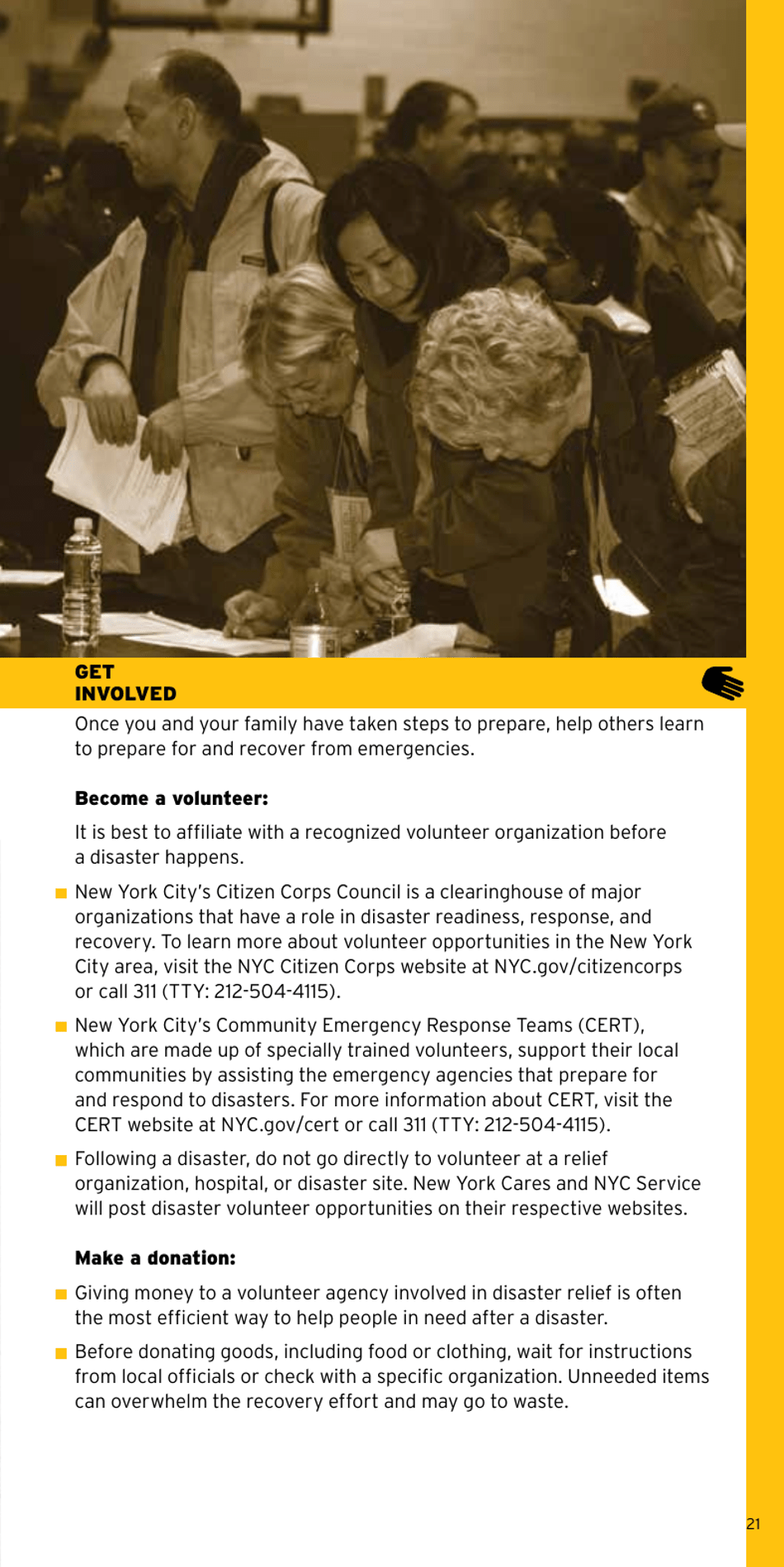 Ready New York: Preparing for Emergencies in New York City - New York City, Page 21