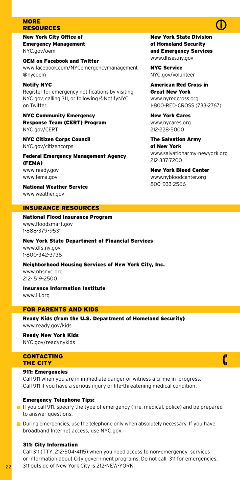 Ready New York: Preparing for Emergencies in New York City - New York City, Page 22