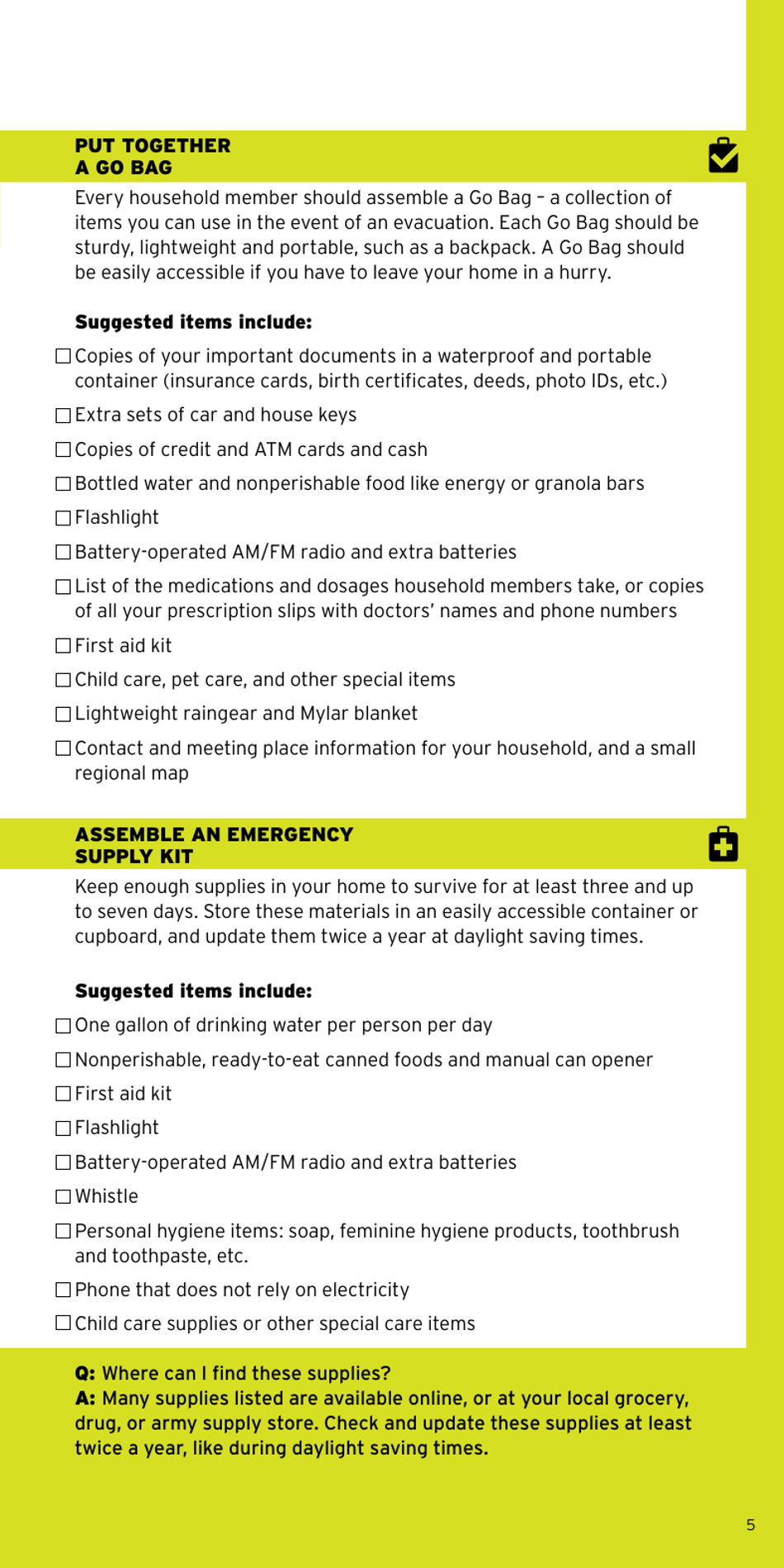 Ready New York: Preparing for Emergencies in New York City - New York City, Page 5