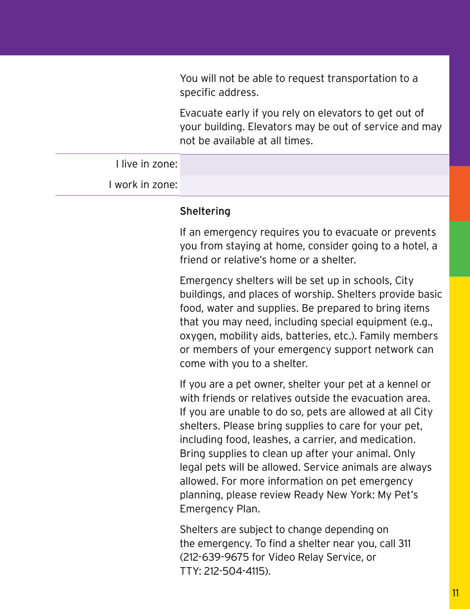 Ready New York: My Emergency Plan - New York City, Page 11