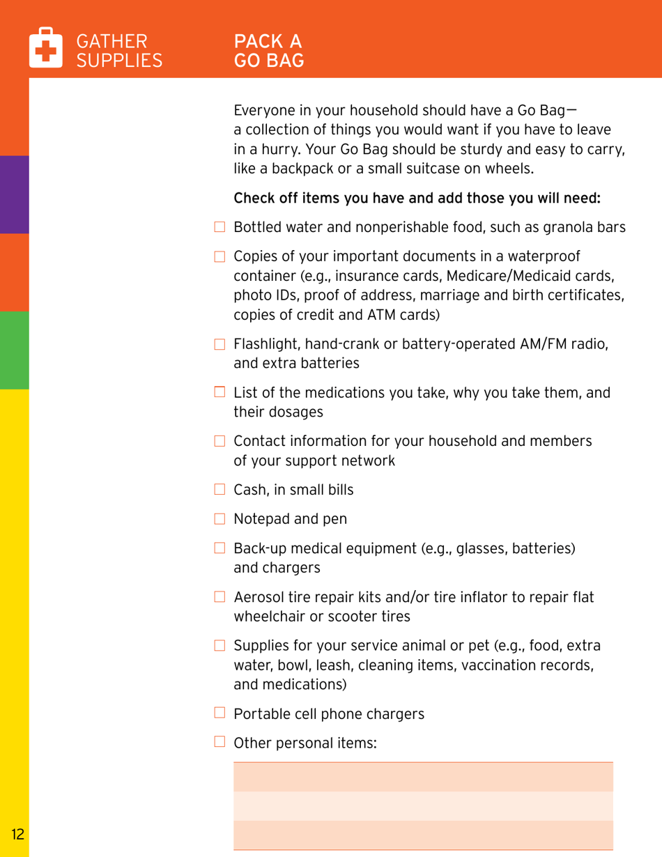 Ready New York: My Emergency Plan - New York City, Page 12