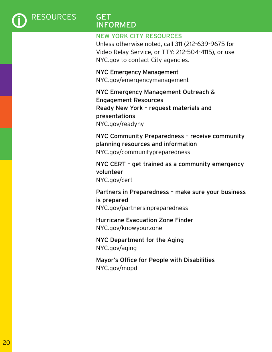Ready New York: My Emergency Plan - New York City, Page 20