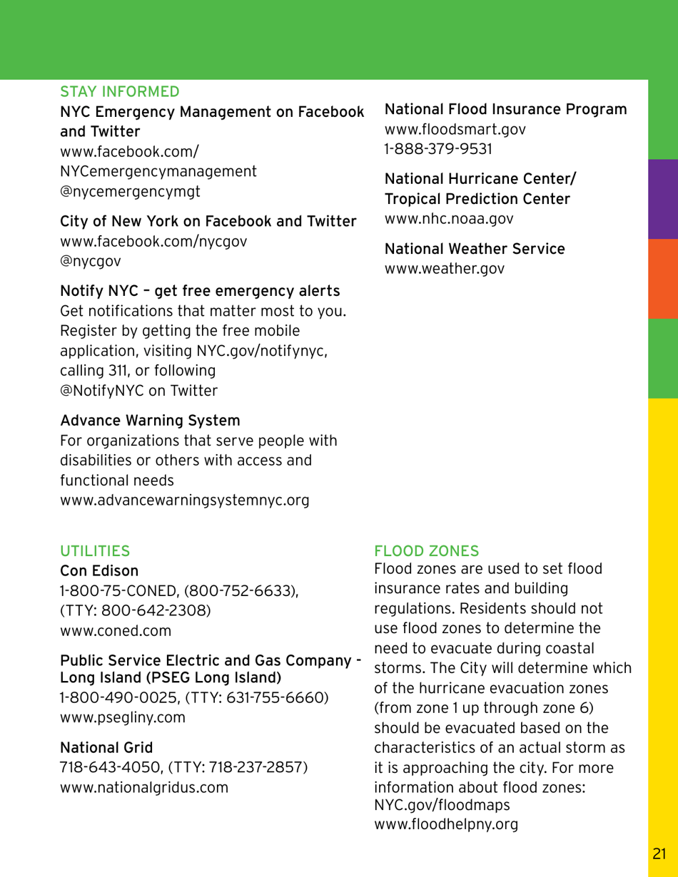 Ready New York: My Emergency Plan - New York City, Page 21