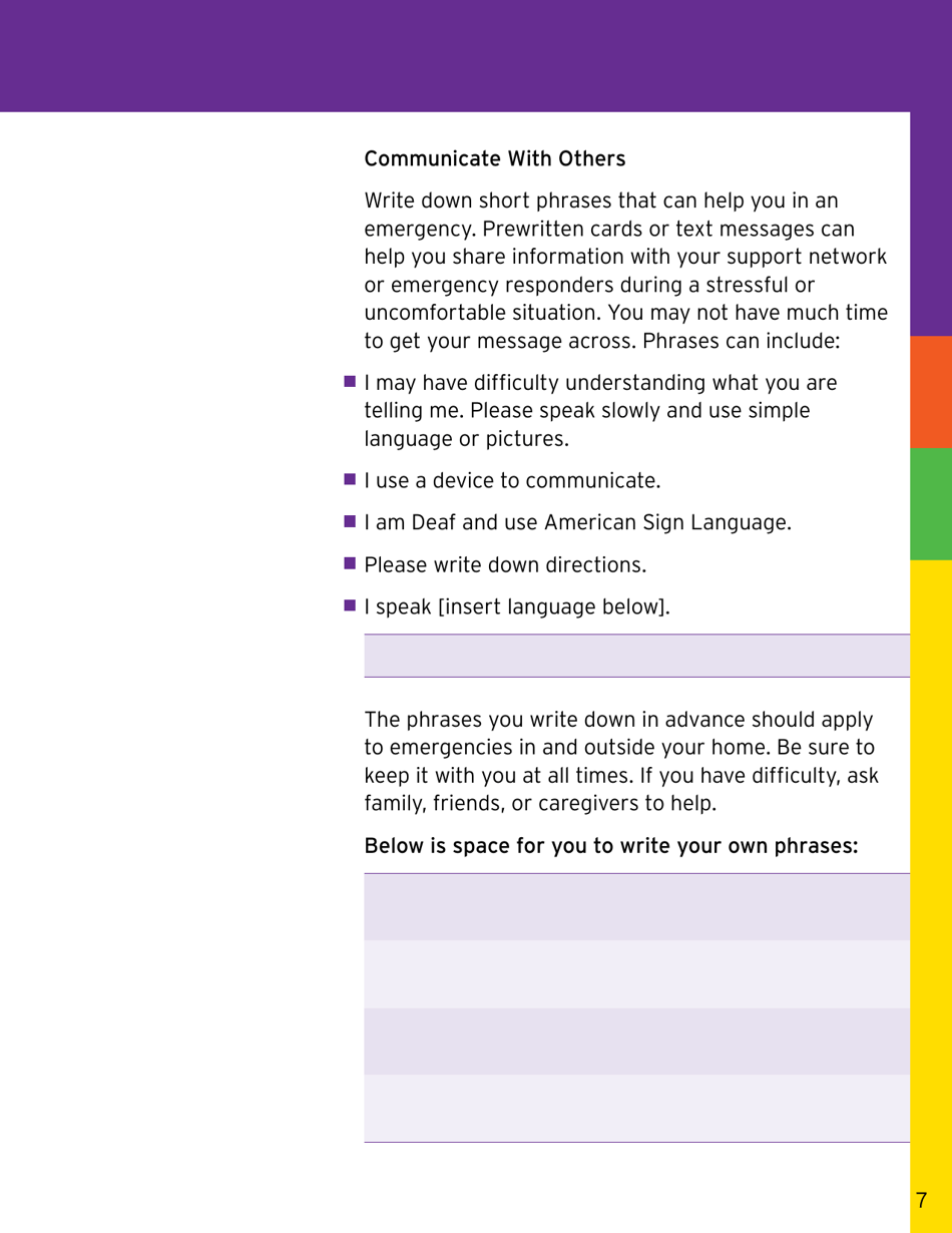 Ready New York: My Emergency Plan - New York City, Page 7