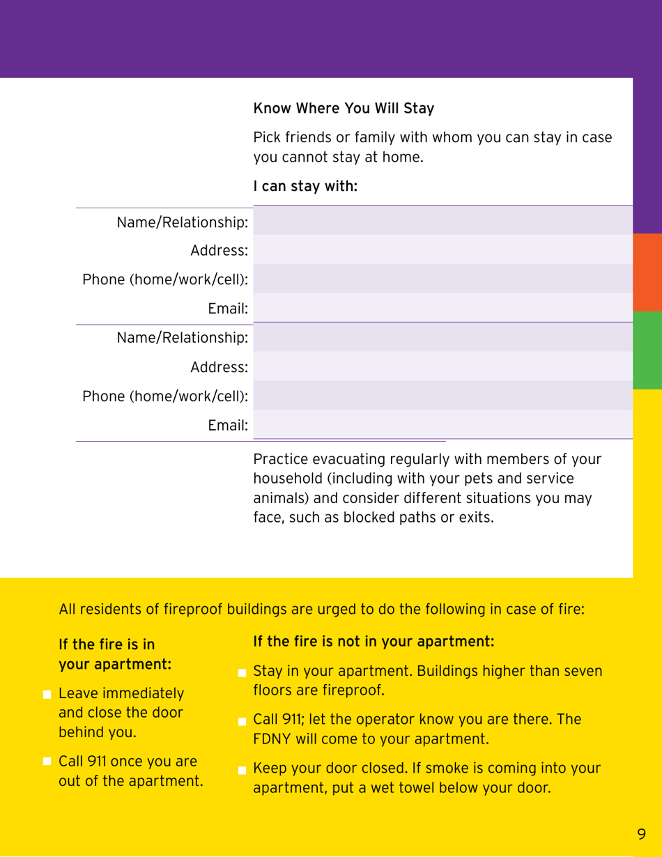 Ready New York: My Emergency Plan - New York City, Page 9