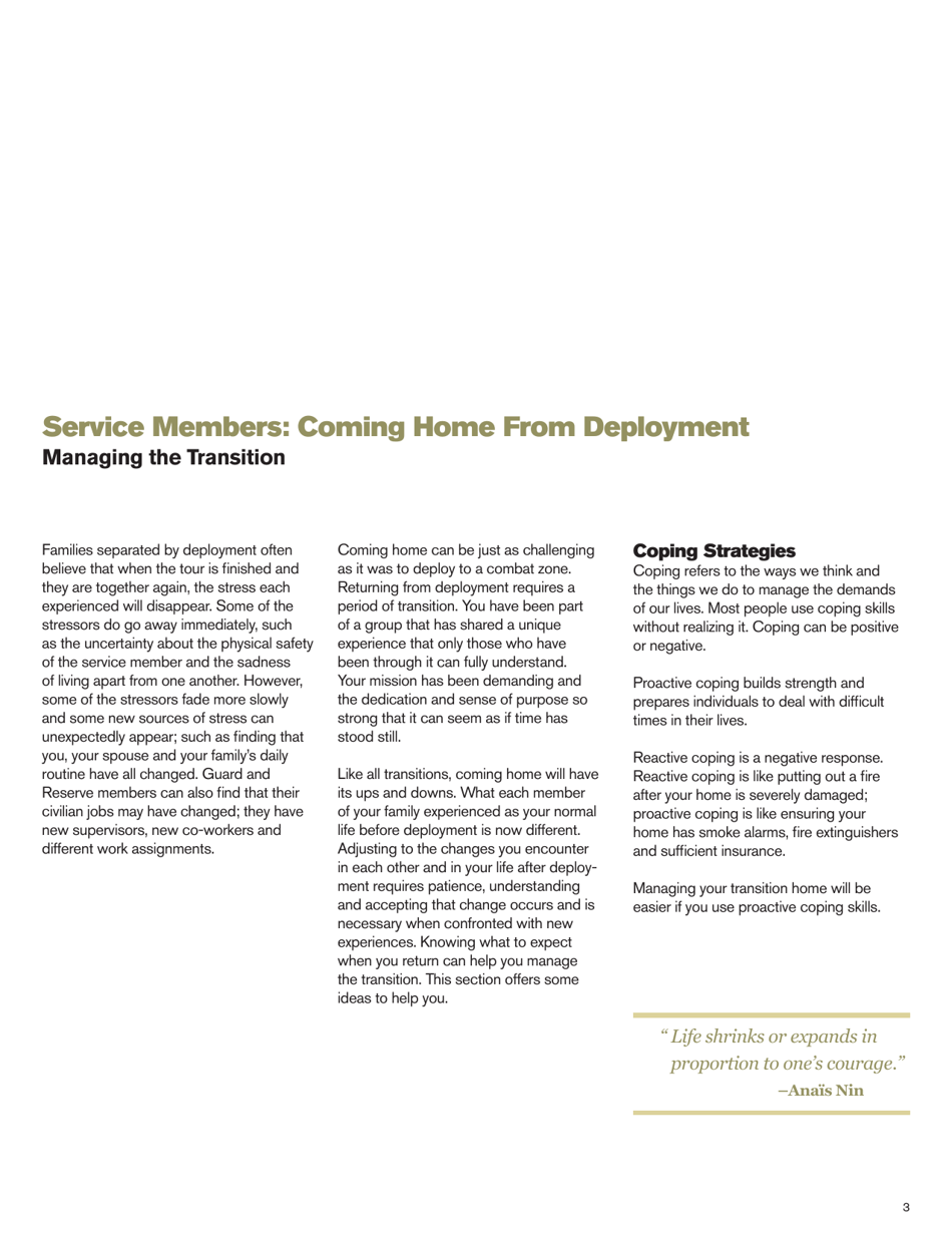Coming Home From Deployment: the New normal - American Red Cross, Page 3