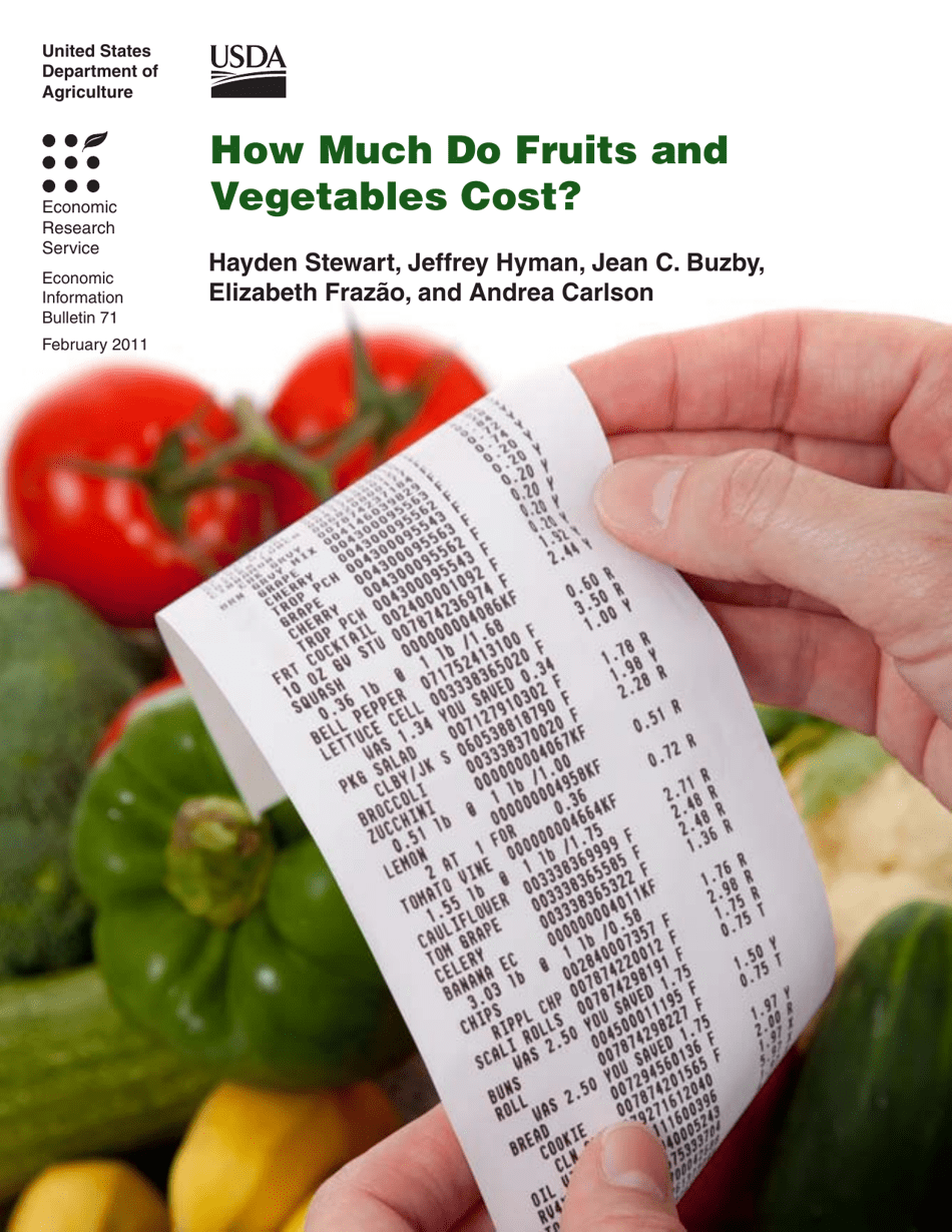 Economic Information Bulletin 71: How Much Do Fruits and Vegetables Cost?, Page 1