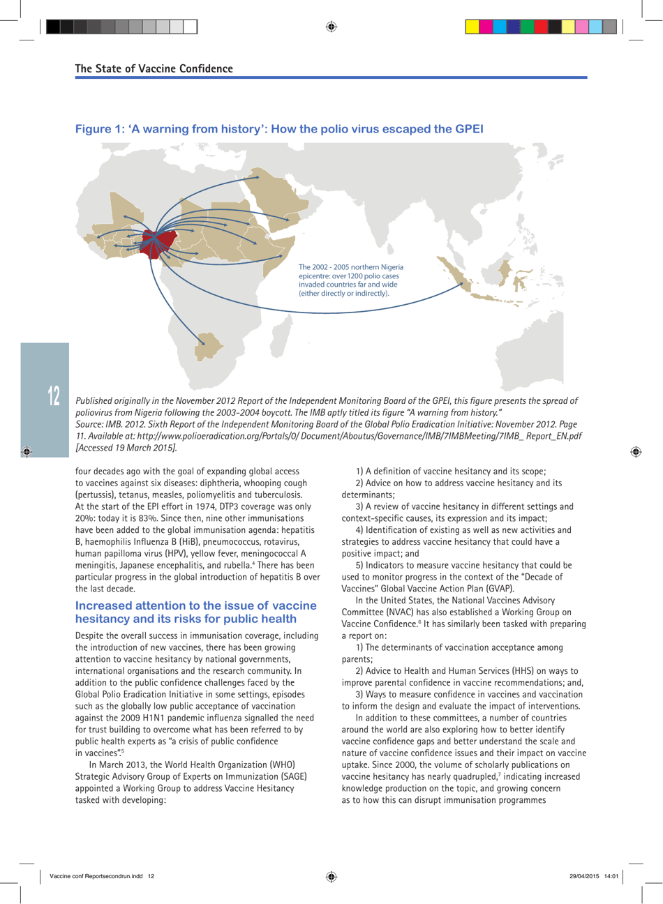The State of Vaccine Confidence - the Vaccine Confidence Project, Page 12