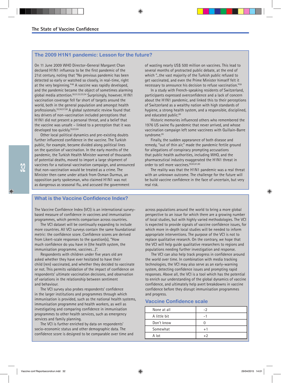 The State of Vaccine Confidence - the Vaccine Confidence Project, Page 32