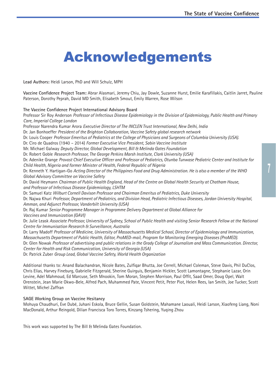 The State of Vaccine Confidence - the Vaccine Confidence Project, Page 7