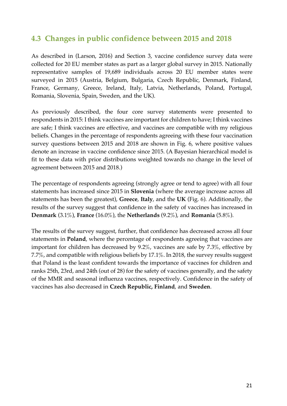 The State of Vaccine Confidence - the Vaccine Confidence Project, Page 21