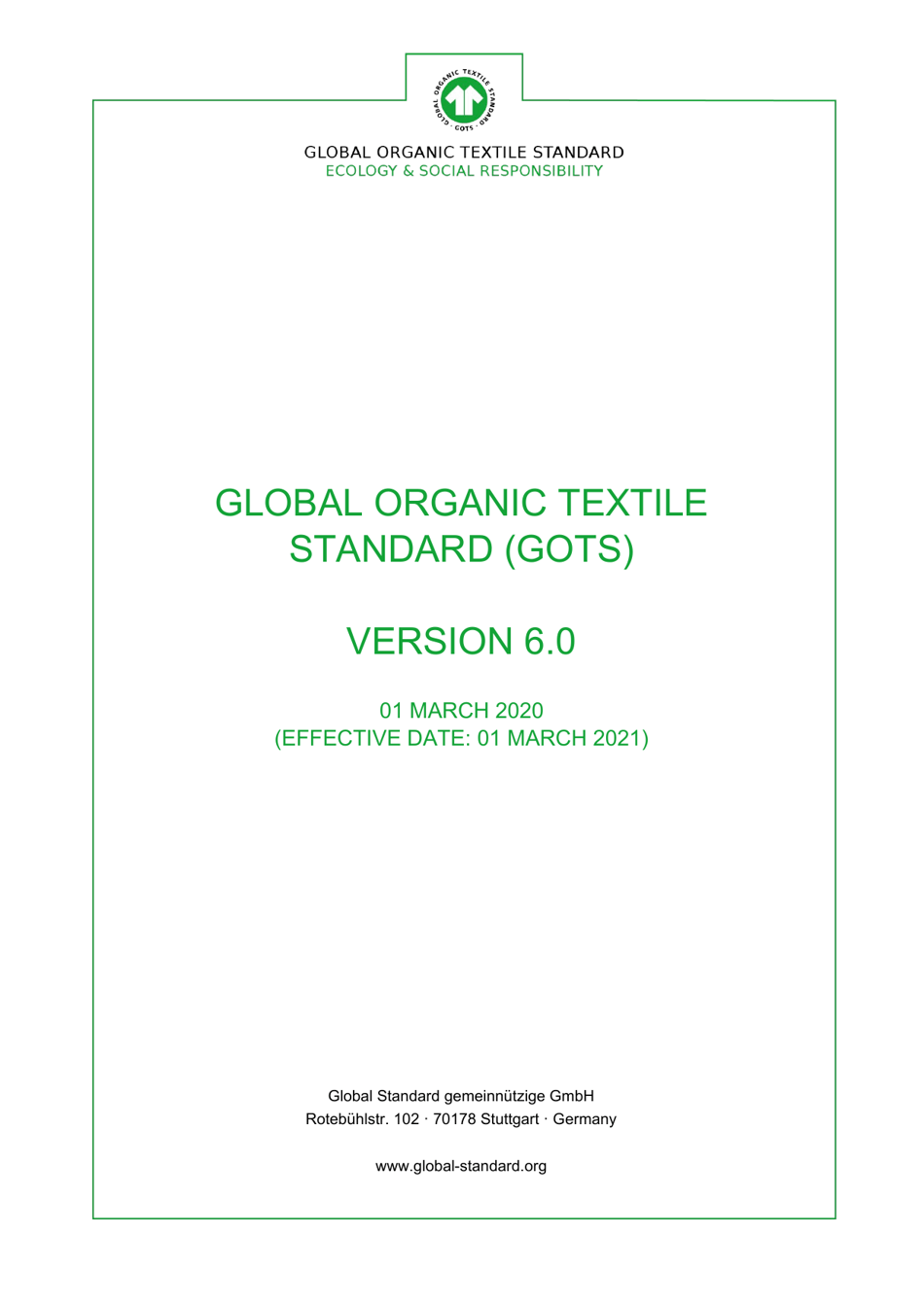 Global Organic Textile Standard Version 6.0 Image Preview
