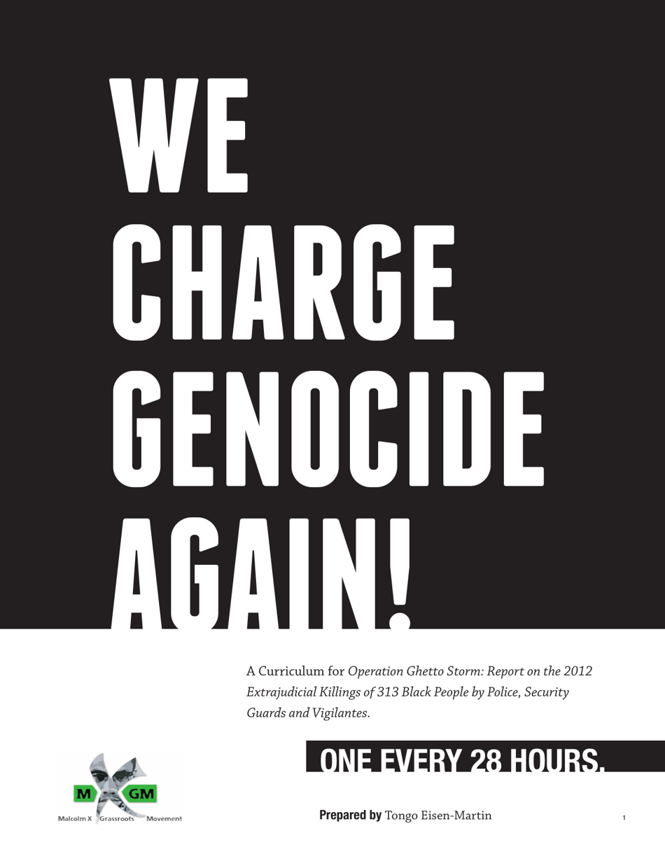 We Charge Genocide Again Book Cover