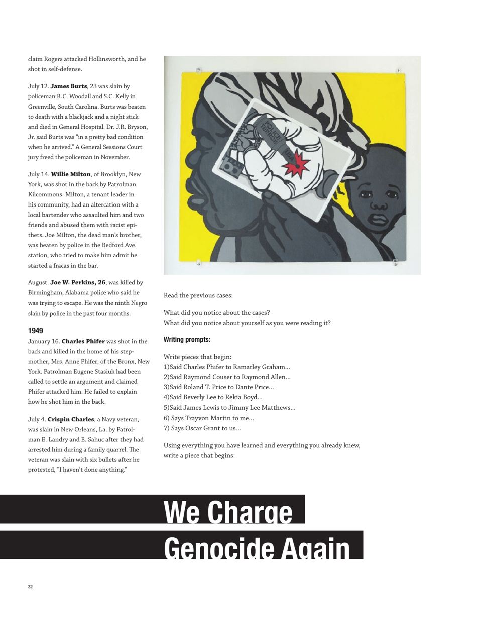 We Charge Genocide Again - Mxgm, Tongo Eisen-Martin, Page 32