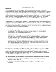 Application and Program Guidance - Nurse Corps Loan Repayment Program, Page 4