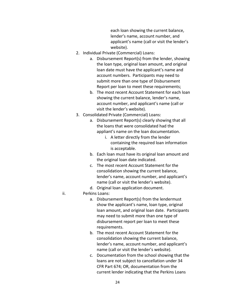 Application and Program Guidance - Nurse Corps Loan Repayment Program, Page 24