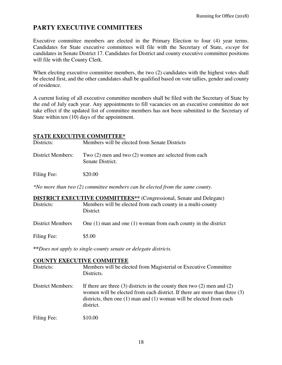 Running for Office in West Virginia - West Virginia, Page 19