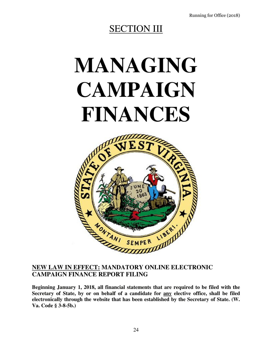 Running for Office in West Virginia - West Virginia, Page 25