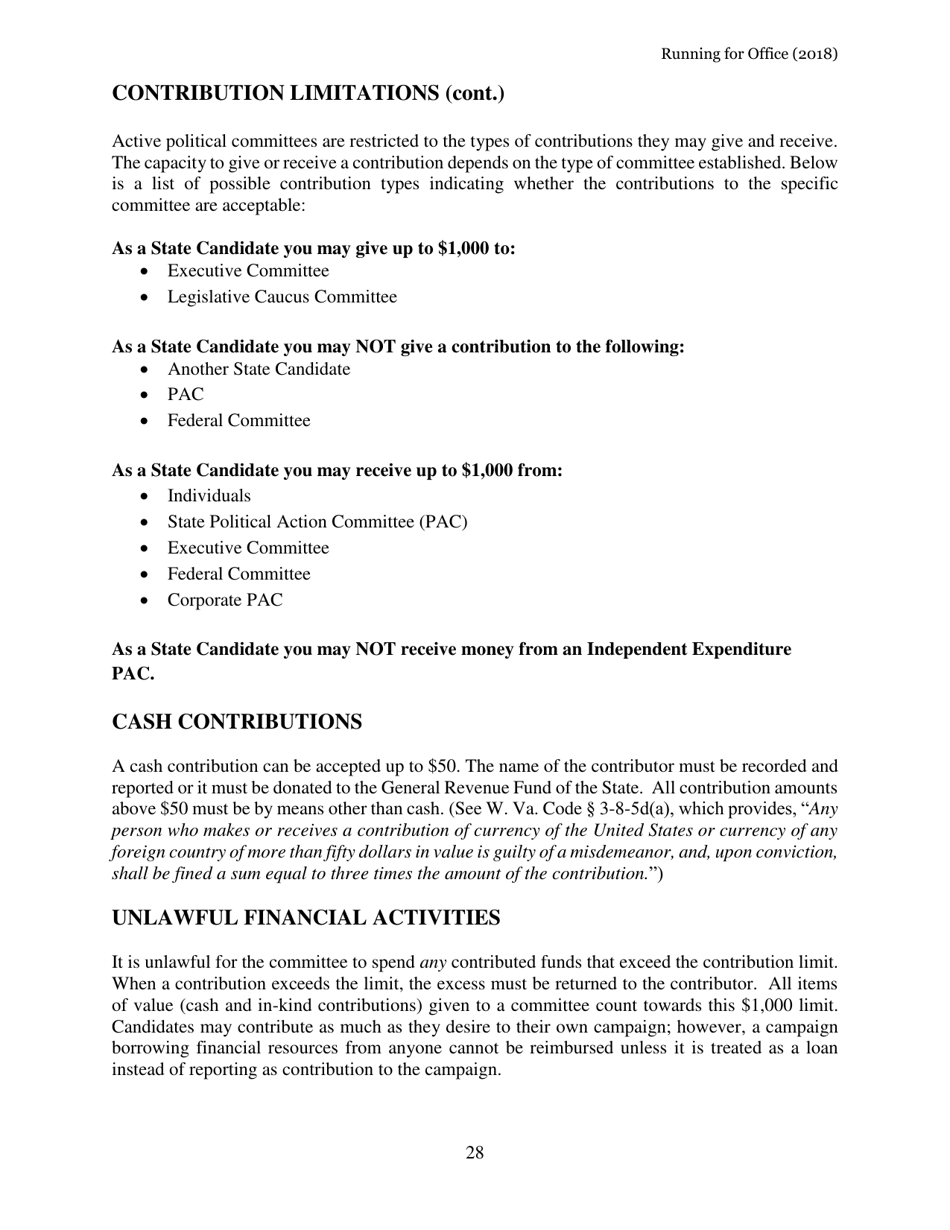 Running for Office in West Virginia - West Virginia, Page 29