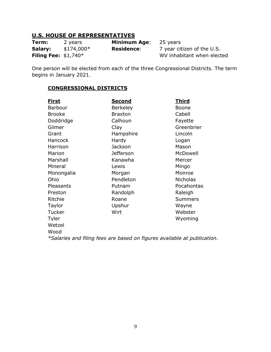 Running for Office in West Virginia - West Virginia, Page 10