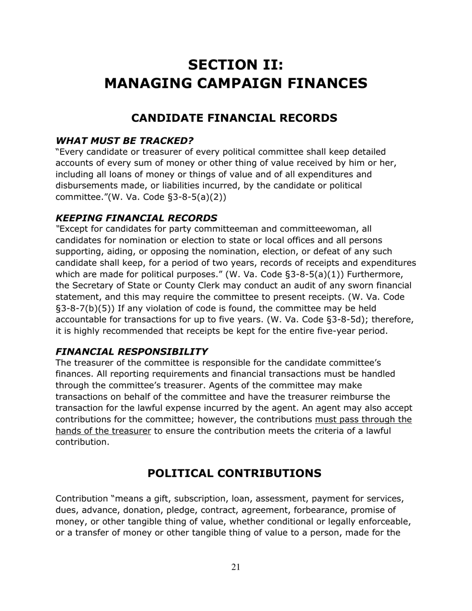 Running for Office in West Virginia - West Virginia, Page 22