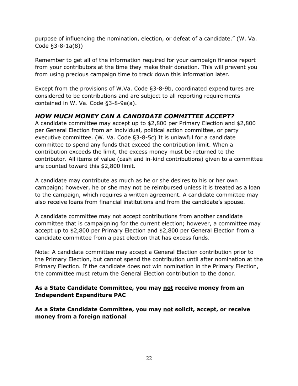 Running for Office in West Virginia - West Virginia, Page 23