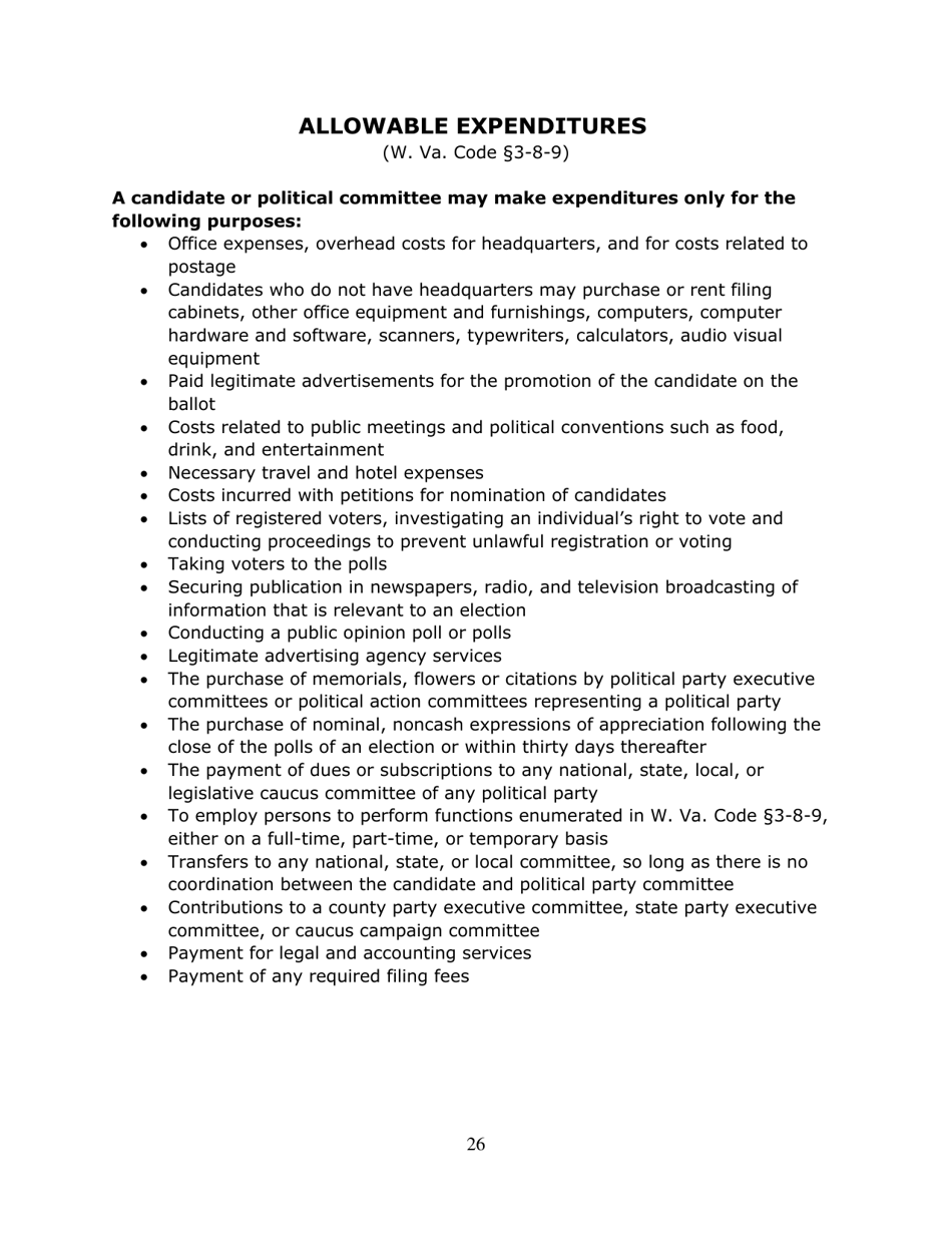 Running for Office in West Virginia - West Virginia, Page 27