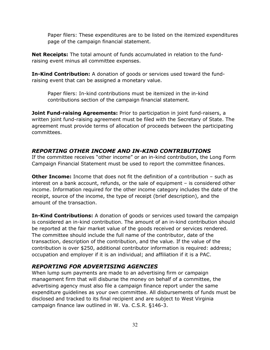 Running for Office in West Virginia - West Virginia, Page 33