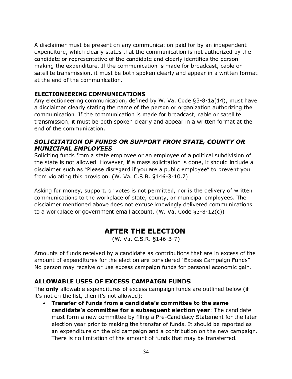 Running for Office in West Virginia - West Virginia, Page 35