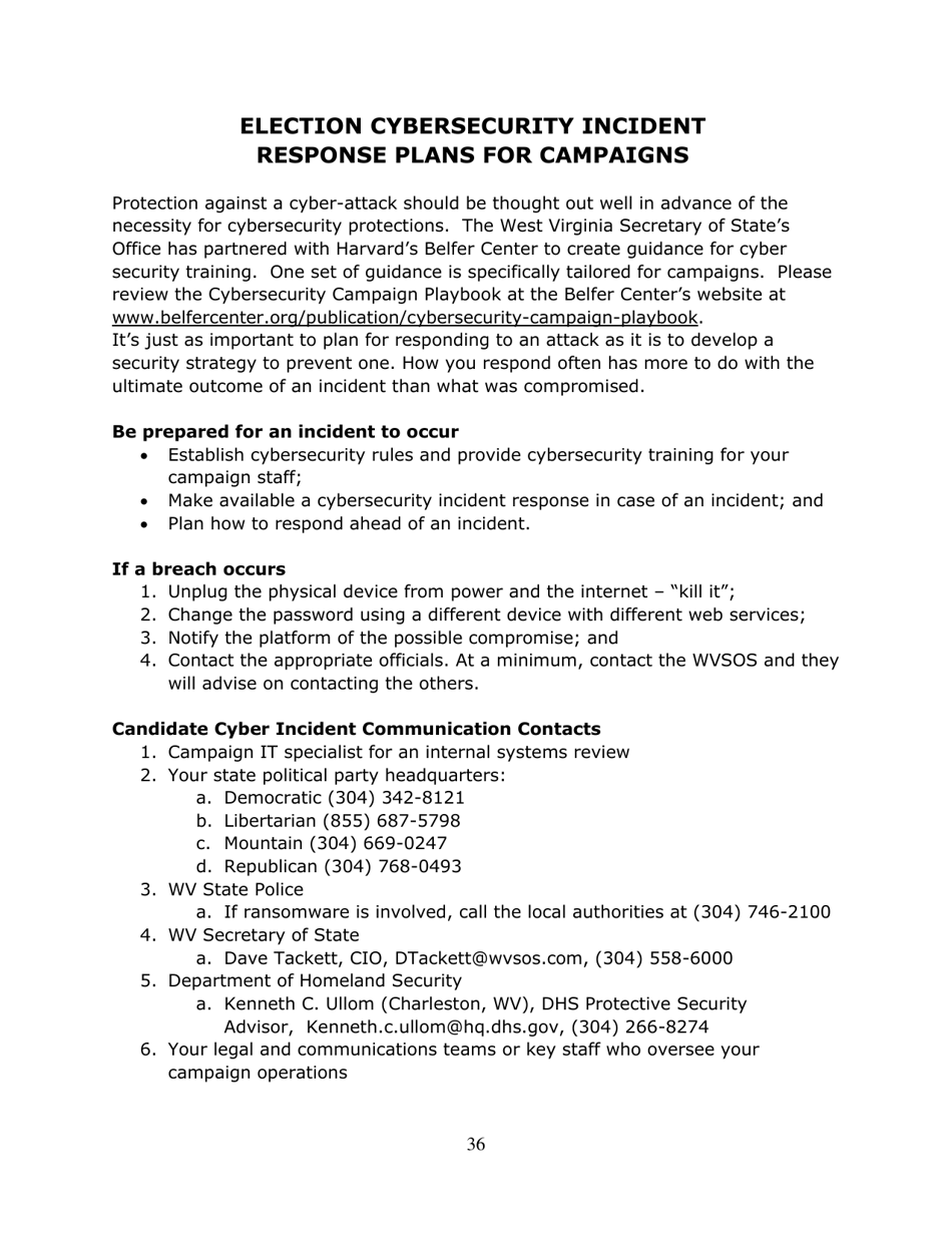 Running for Office in West Virginia - West Virginia, Page 37