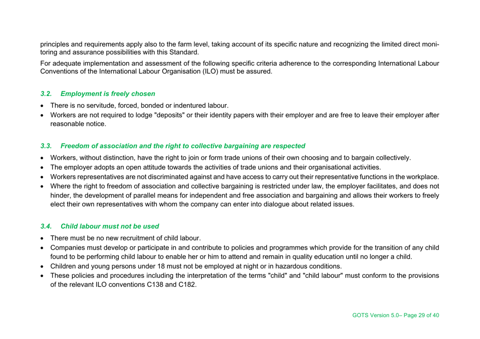 Global Organic Textile Standard - Version 5.0, Page 29