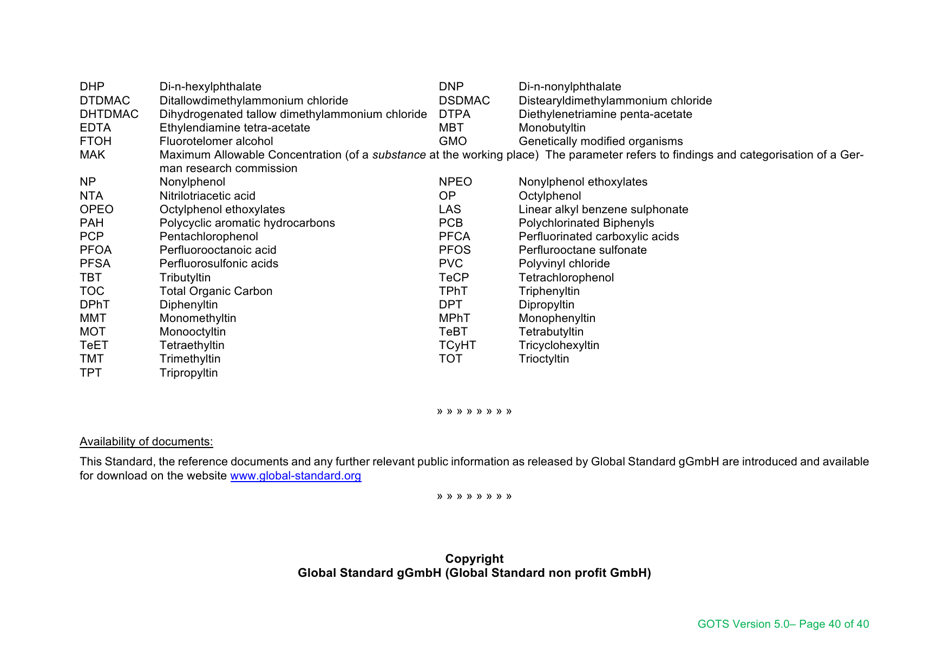 Global Organic Textile Standard - Version 5.0, Page 40