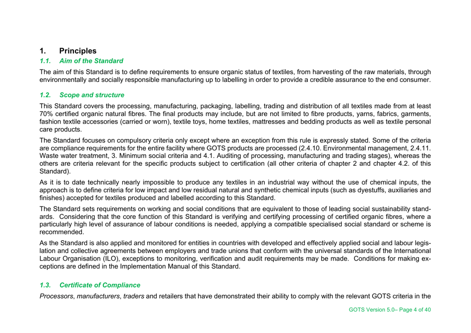 Global Organic Textile Standard - Version 5.0, Page 4