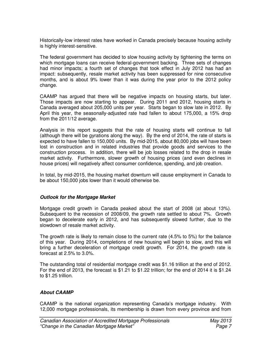 Change in the Canadian Mortgage Market - Caamp, Page 8