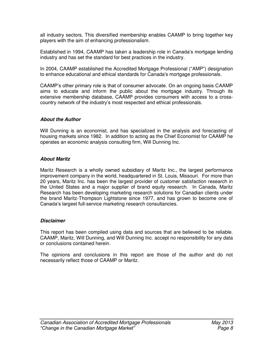 Change in the Canadian Mortgage Market - Caamp, Page 9
