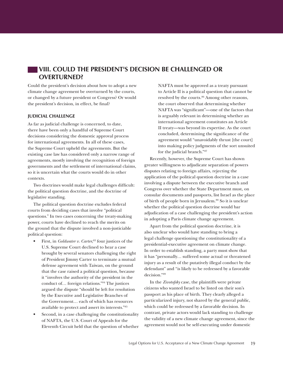 Legal Options for U.S. Acceptance of a New Climate Change Agreement - Center for Climate and Energy Solutions, Page 27