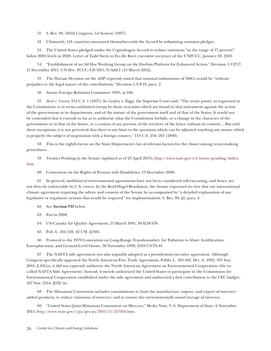 Legal Options for U.S. Acceptance of a New Climate Change Agreement - Center for Climate and Energy Solutions, Page 34