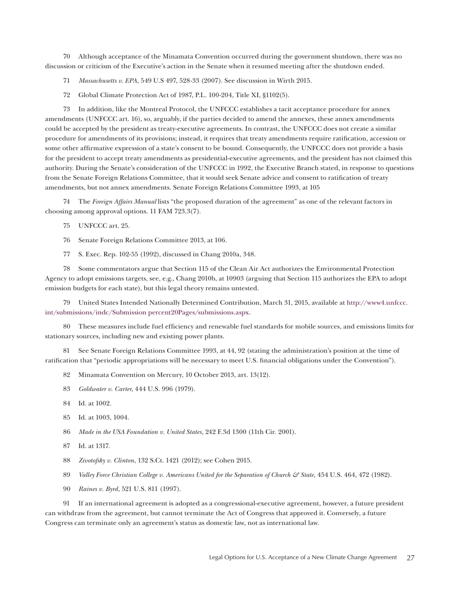Legal Options for U.S. Acceptance of a New Climate Change Agreement - Center for Climate and Energy Solutions, Page 35