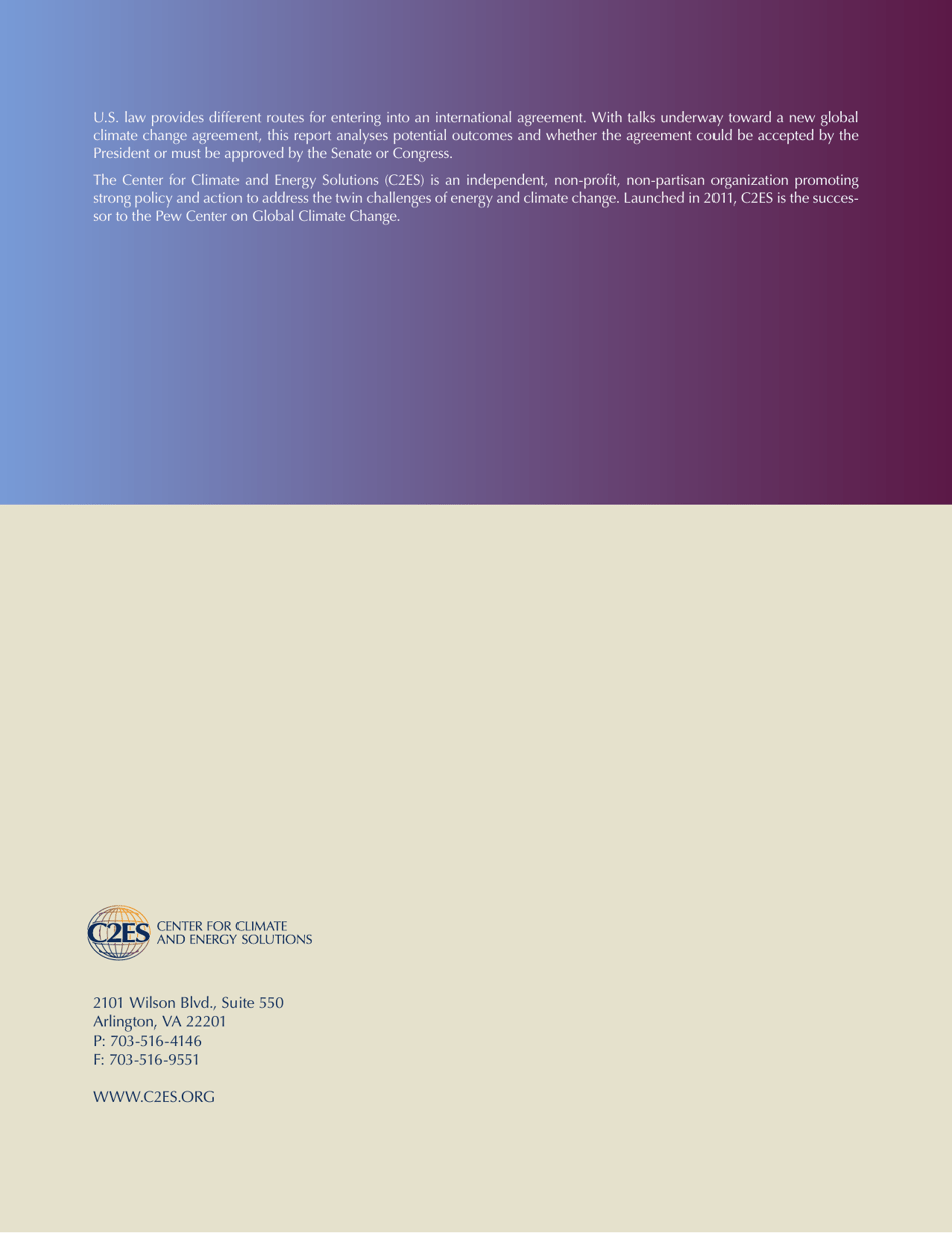 Legal Options for U.S. Acceptance of a New Climate Change Agreement - Center for Climate and Energy Solutions, Page 40
