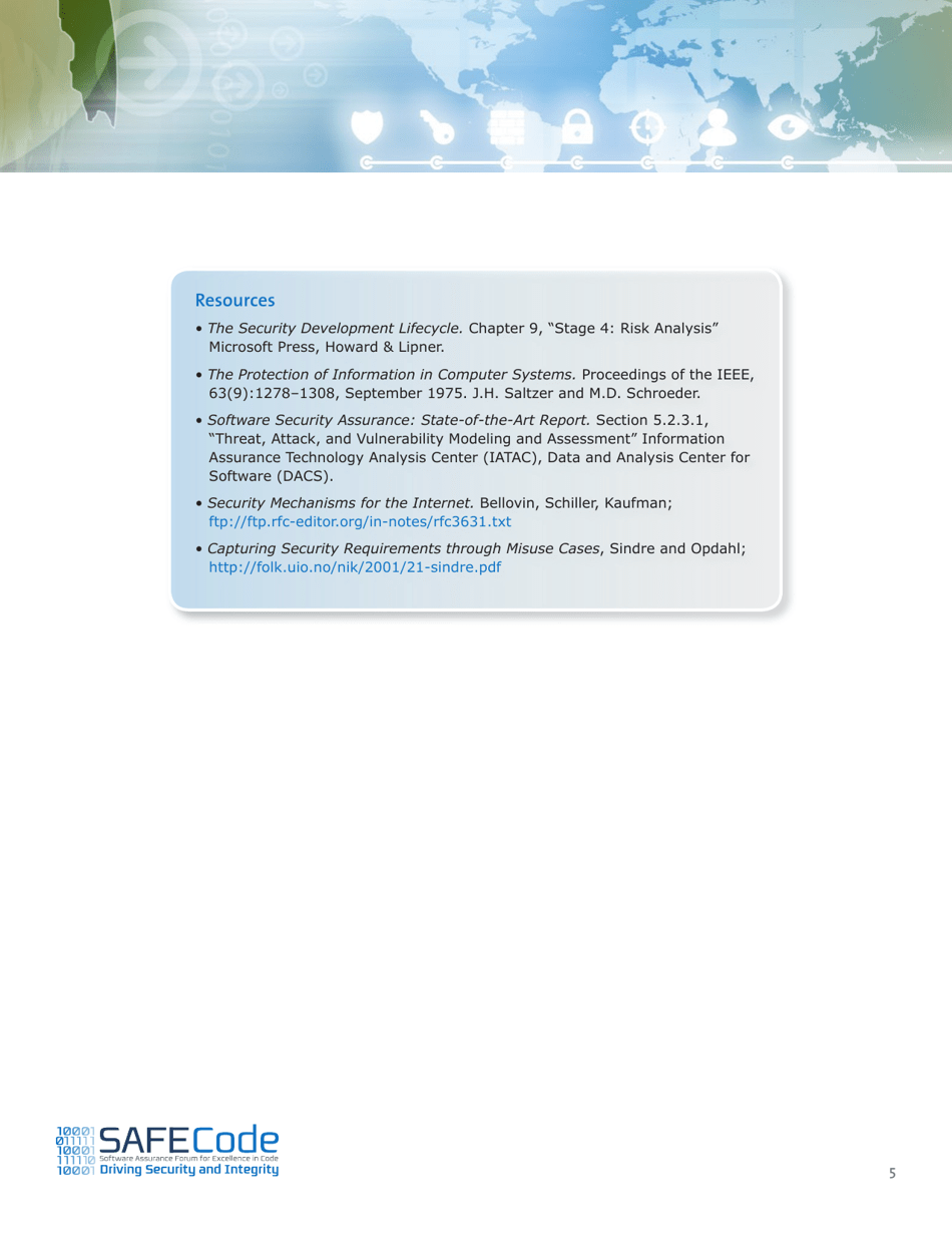 Fundamental Practices for Secure Software Development - Safecode, Page 7