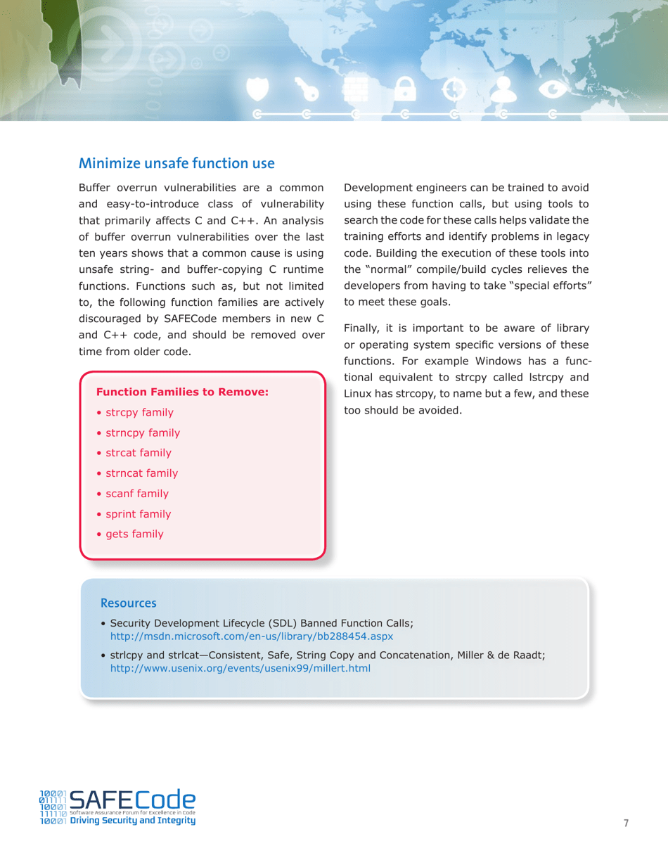 Fundamental Practices for Secure Software Development - Safecode, Page 9