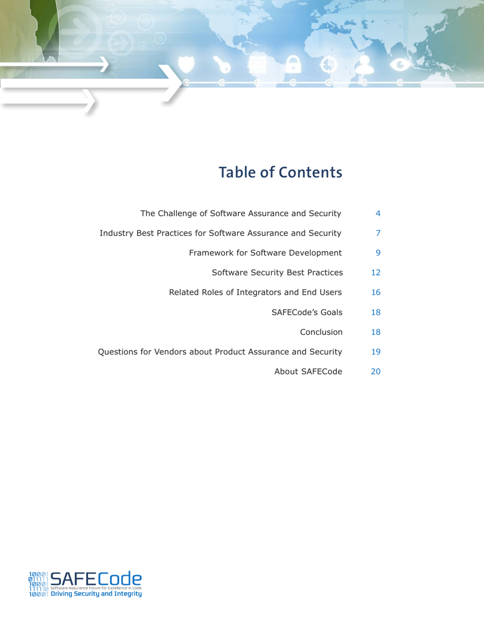 Software Assurance: an Overview of Current Industry Best Practices - Safecode, Page 3